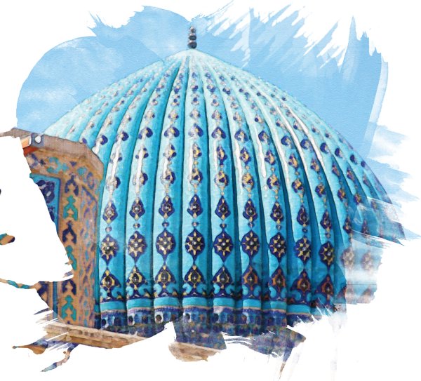 Мавзолей Ходжи Ахмеда Ясави силуэт