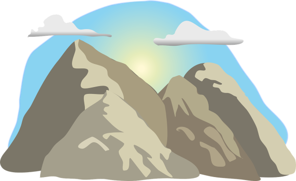 Горы рисунок