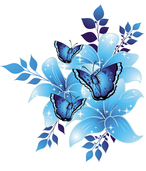 Синие цветы