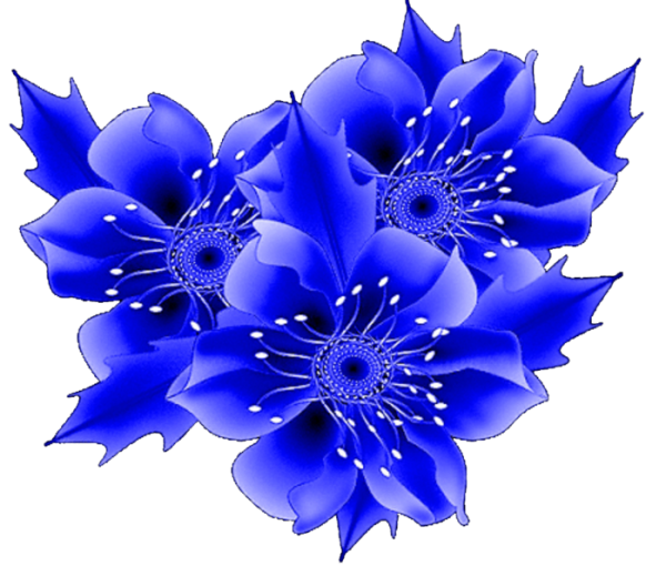 Голубые цветы