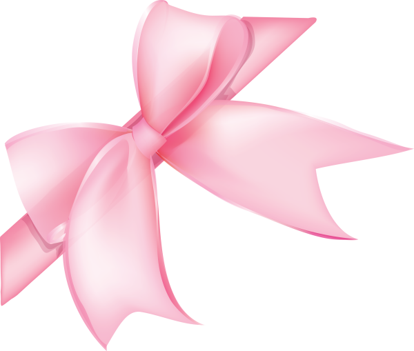 Розовый бант