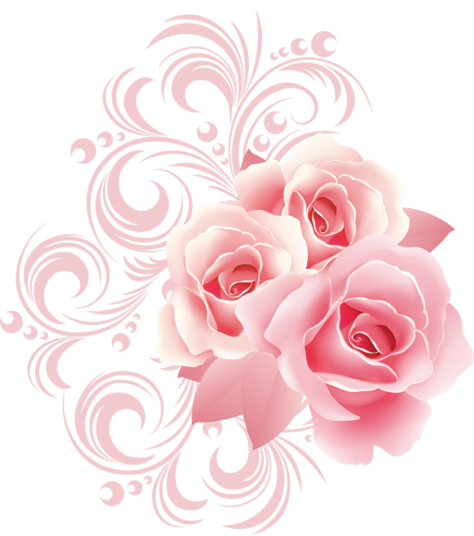 Цветочный узор розовый