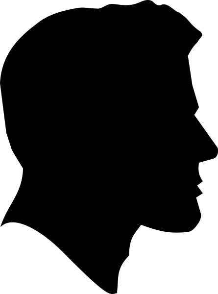 Маяковский в профиль силуэт