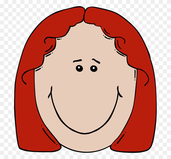 Веселое лицо без фона