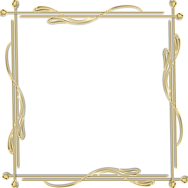 Золотая рамка клипарт