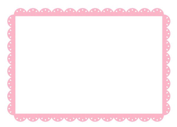 Розовая рамка на прозрачном фоне