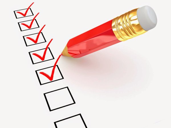 Пункты с галочками