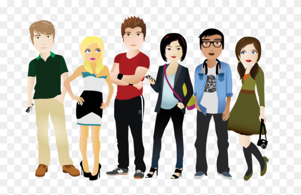 Современный подросток иллюстрация