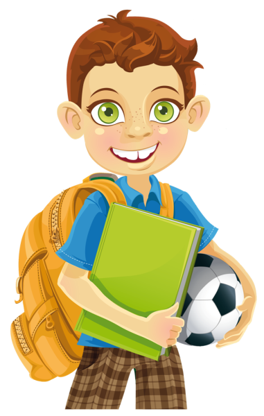Школьник мультяшный