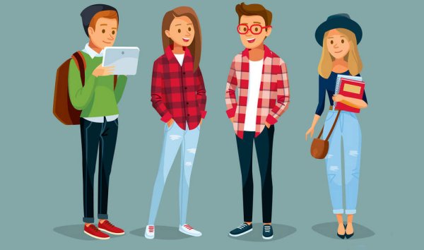 Подросток иллюстрация