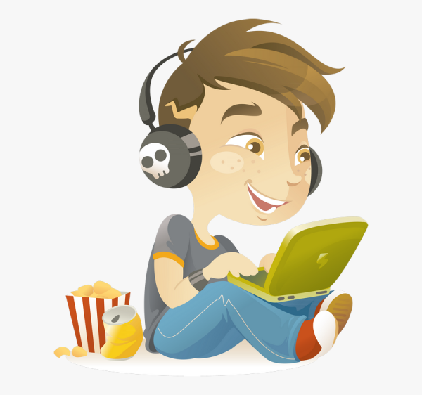 Современный подросток иллюстрация