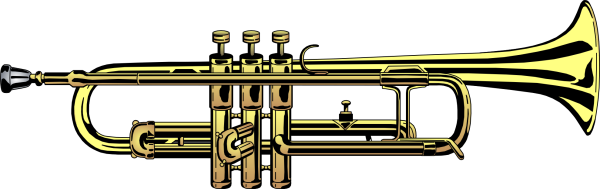 Труба музыкальный инструмент без фона