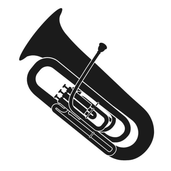 Силуэты музыкальных инструментов