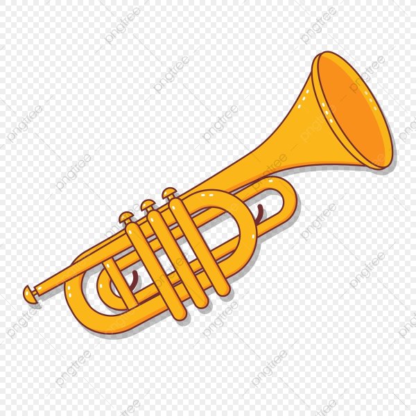 Духовые инструменты на белом фоне