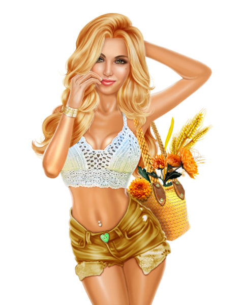 Рисованные красотки