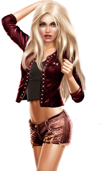 Девушка 3d без фона