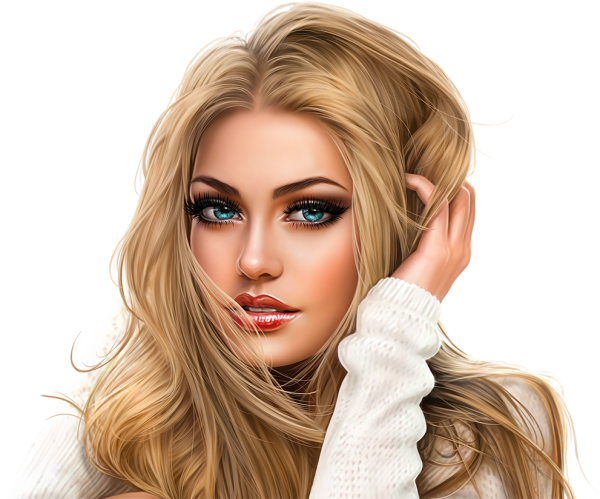 Портрет девушки клипарт