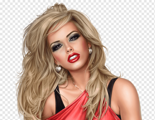 Блондинка без фона