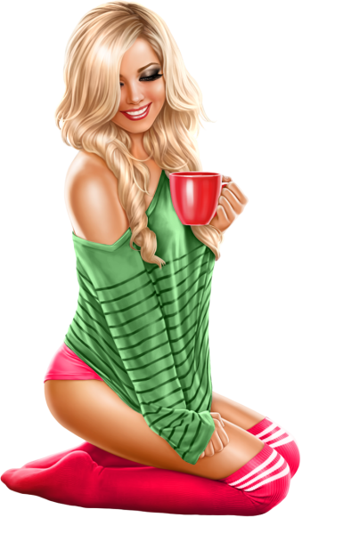 Клипарт картинка девушка