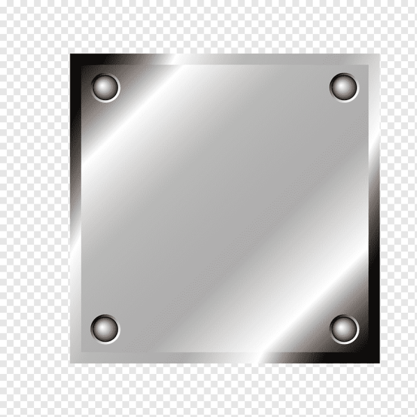 Металлическая квадратная кнопка