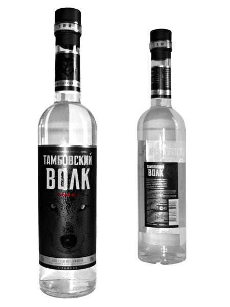 Водка на прозрачном фоне