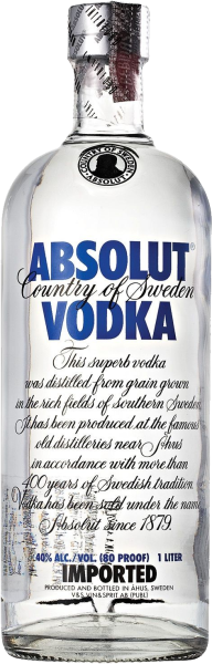 Водка на прозрачном фоне