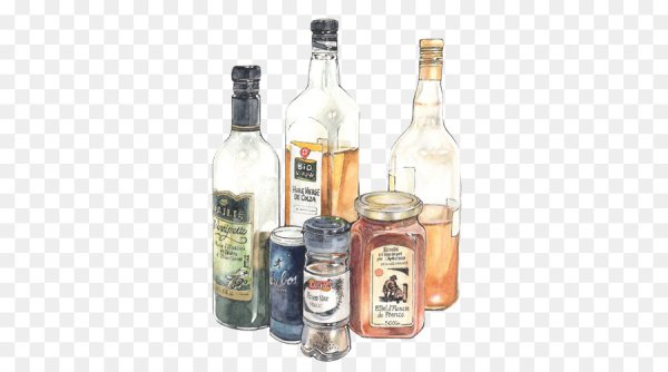 Водка нарисованная