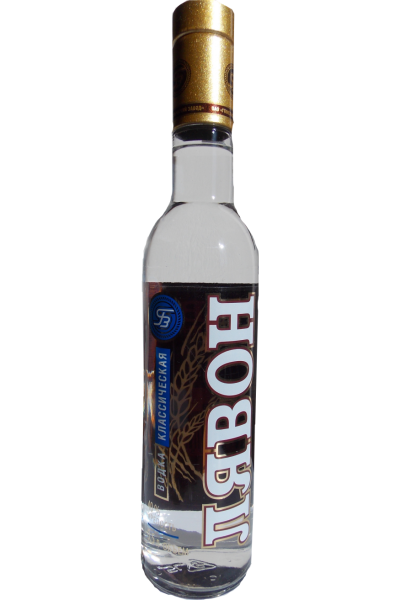 Водка на прозрачном фоне