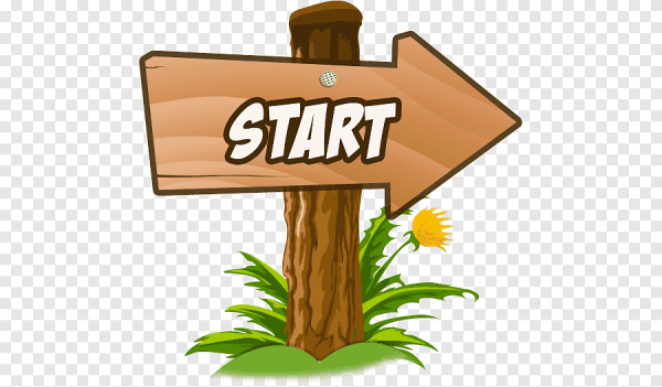 Надпись старт