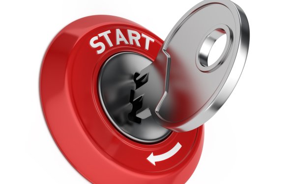 Кнопка пуск с ключом