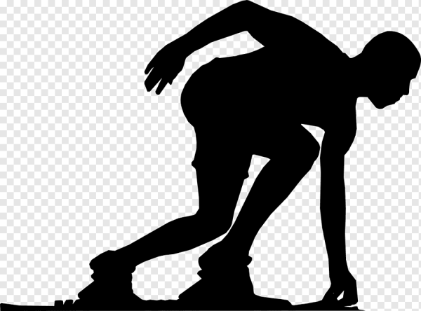 Бегун силуэт