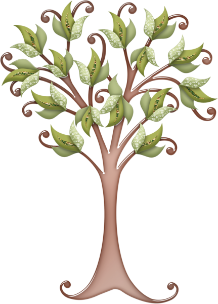 Сказочное дерево на прозрачном фоне