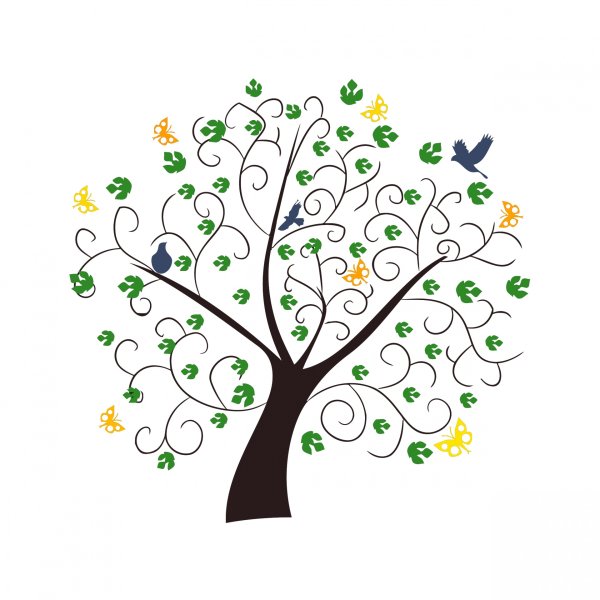 Дерево для родословной на прозрачном фоне