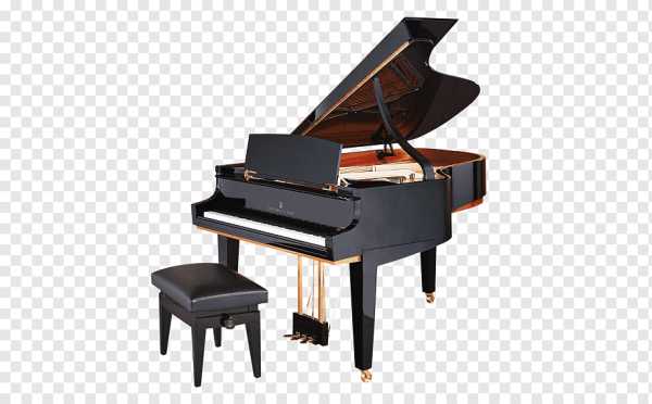 Пианино на прозрачном фоне