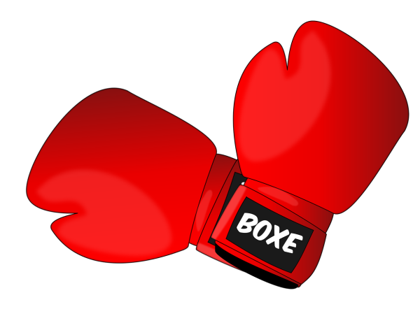 Боксерские перчатки на прозрачном фоне