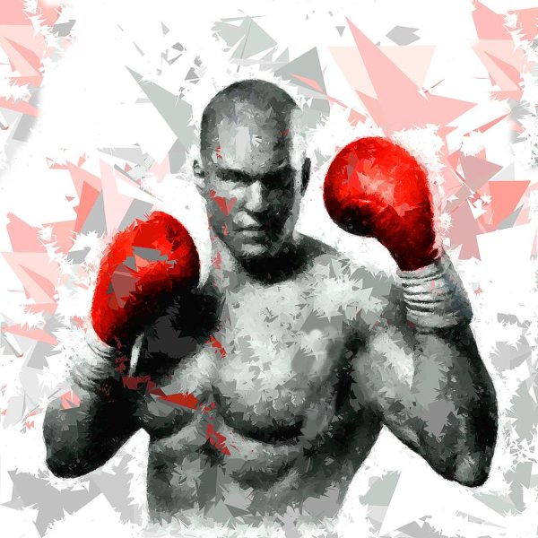 Боксер без фона