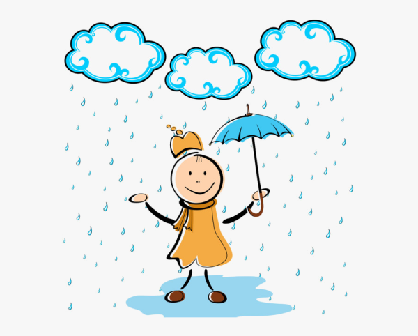 It's raining рисунок