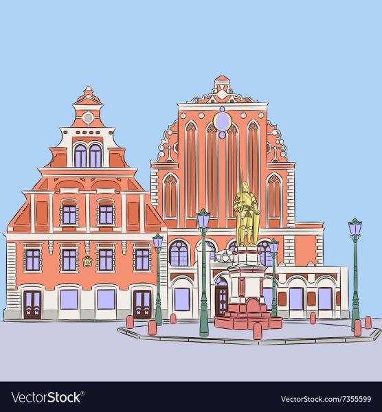 Ратушная площадь Рига иконки