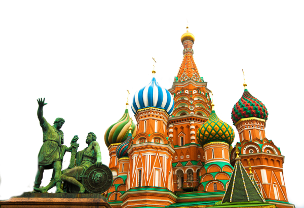 Храм Василия Блаженного на фоне Кремля