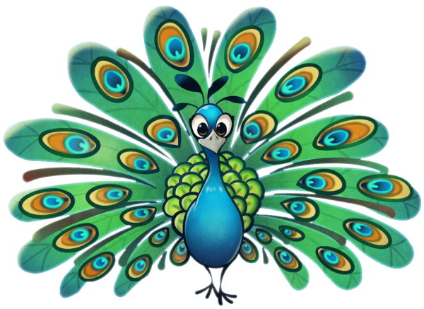 Павлин для детей