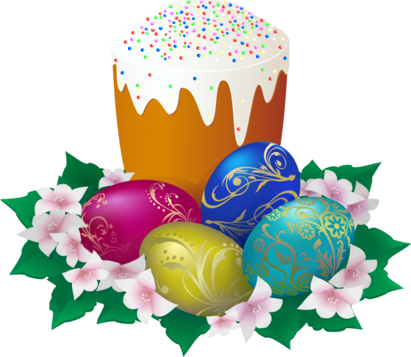 Пасха на прозрачном фоне