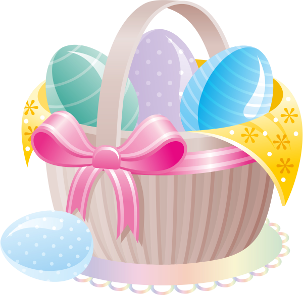Пасхальная корзинка вектор