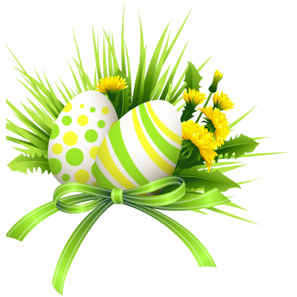 Пасхальный кролик с корзинкой яиц