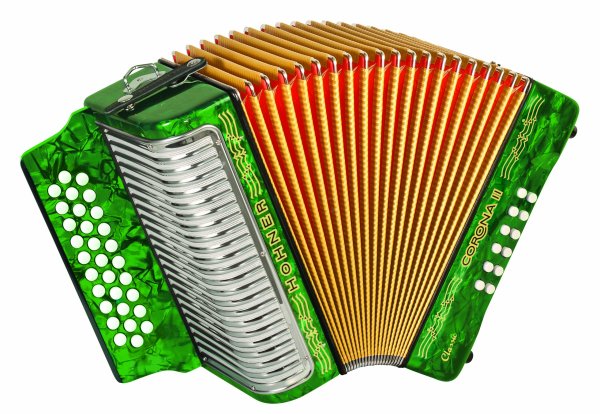 Гармонь на белом фоне