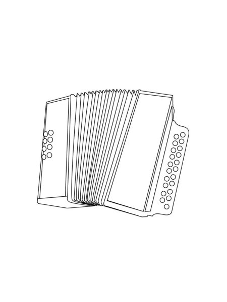 Гармошка трафарет