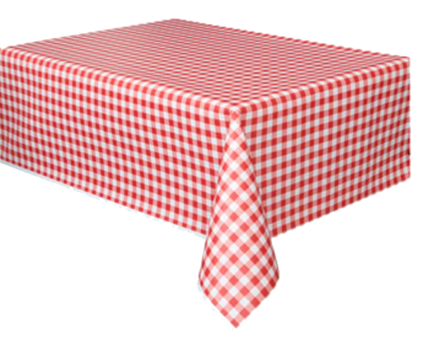 Стол со скатертью сверху