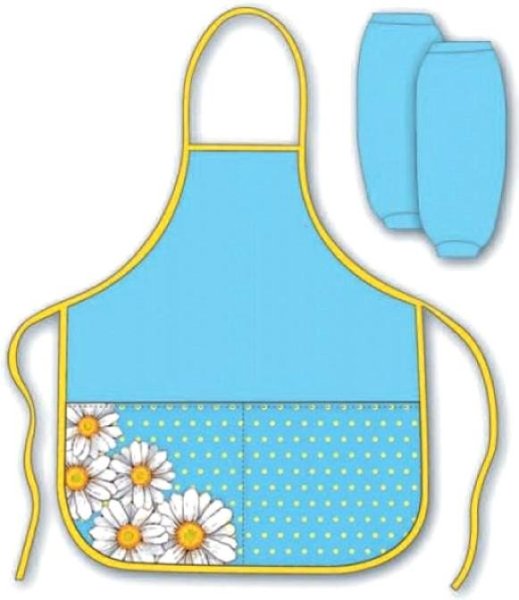 Фартук цельнокроеный с нагрудником