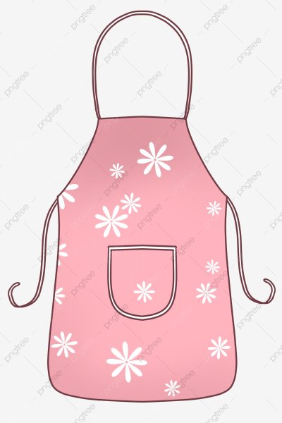 Поварской фартук на прозрачном фоне