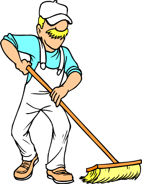 Уборщица анимация