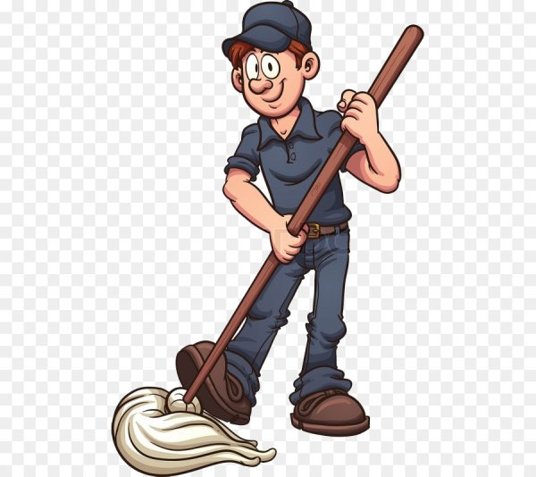 Уборщик мультяшный